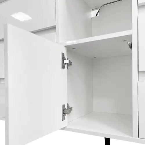 Glossy White LED Sideboard