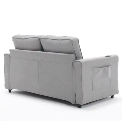 3-in-1 Upholstered Futon Sofa Convertible Sofa Bed