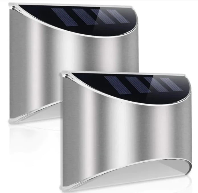 Luces solares para escalones de exterior y pasillos