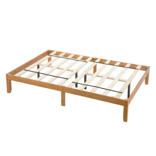 Solid Wood Queen Bed Frame - No Box Spring