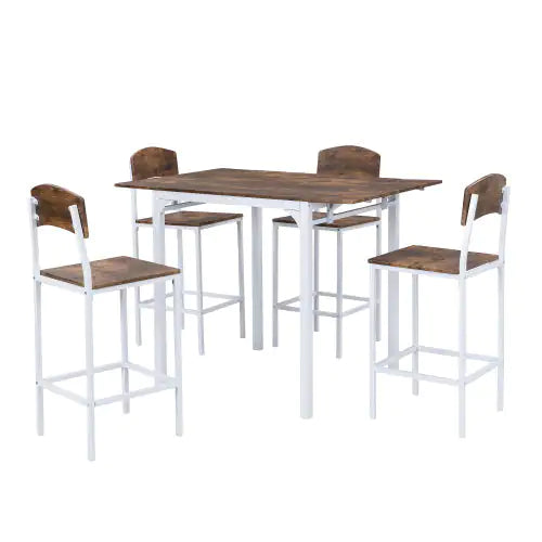 TOPMAX Set da pranzo rustico da 5 pezzi