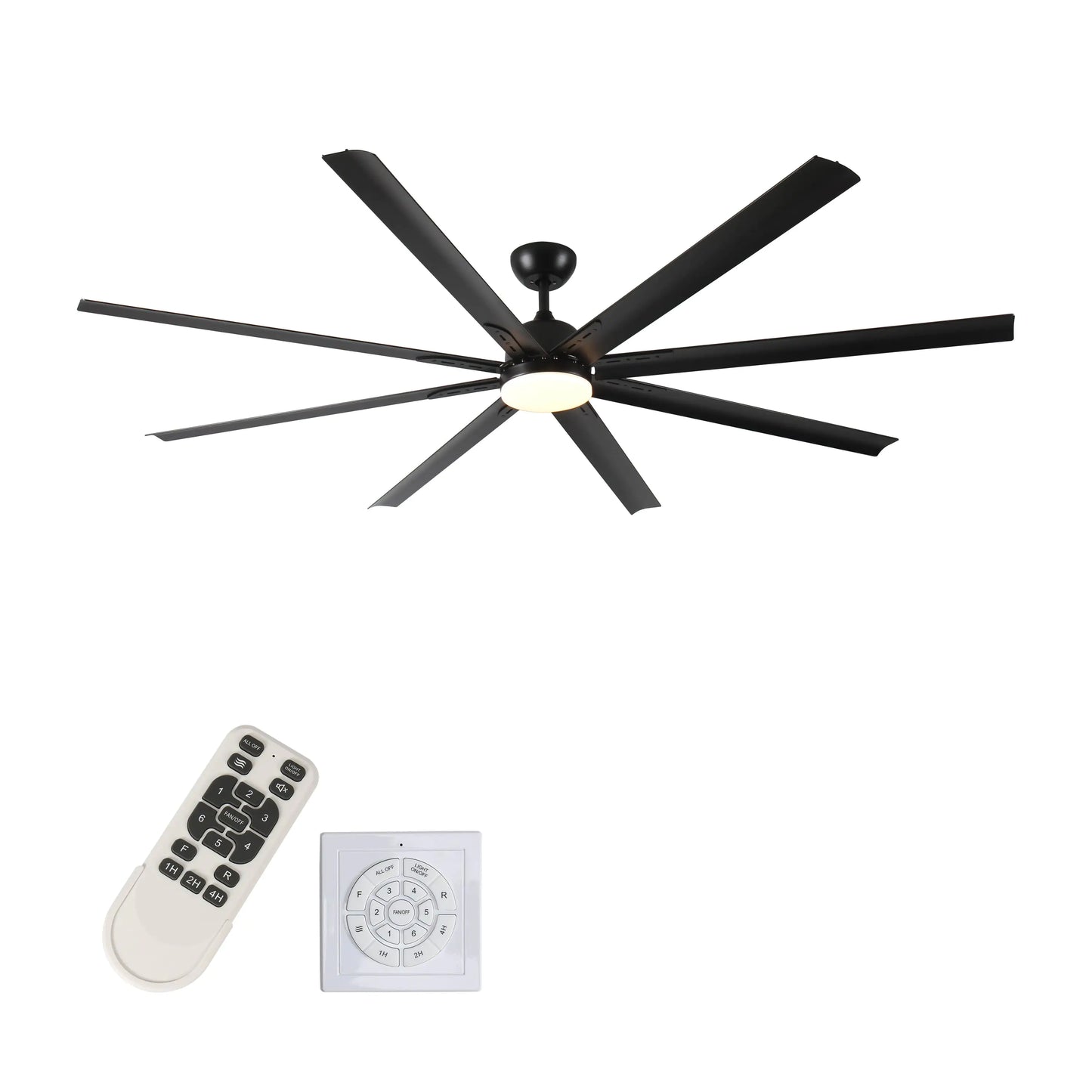 Metallic Black Ceiling Fan