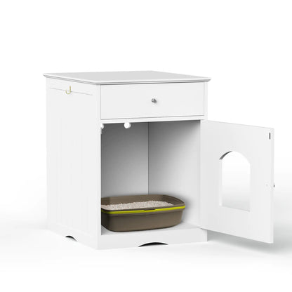 Wooden Pet House & Litter Box Enclosure