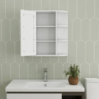 Wall-Mounted Bathroom Medicine Cabinet with Mirror