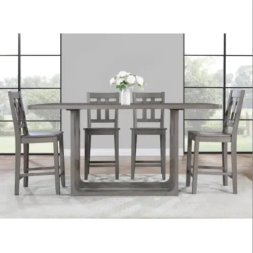 Toscana Dark Gray Barstool Pair