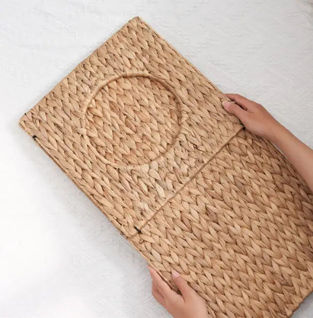 Weaving Rattan Square Cat Bed Cave