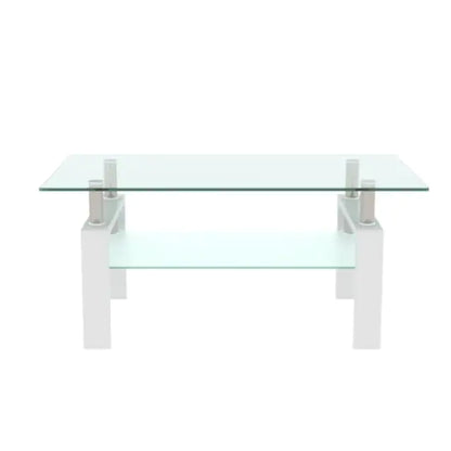 White Glass Coffee Table