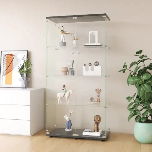 Two-Door Glass Display Cabinet