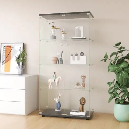 Two-Door Glass Display Cabinet