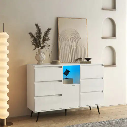 Aparador LED blanco brillante