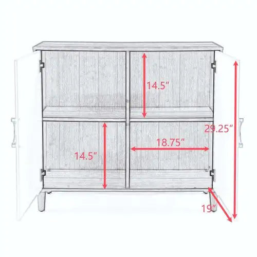 Modern Wood Storage Cabinet