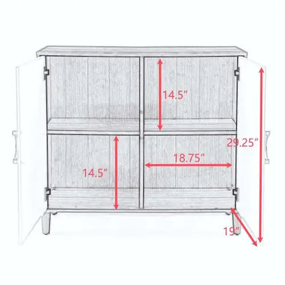 Modern Wood Storage Cabinet
