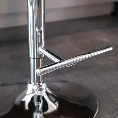 Swivel Velvet Barstools Adjusatble Seat - Set Of 2