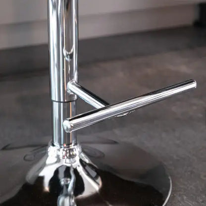 Swivel Velvet Barstools Adjusatble Seat - Set Of 2