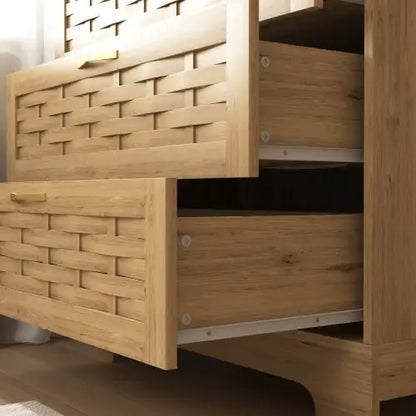 Cassettiera in legno a 4 cassetti