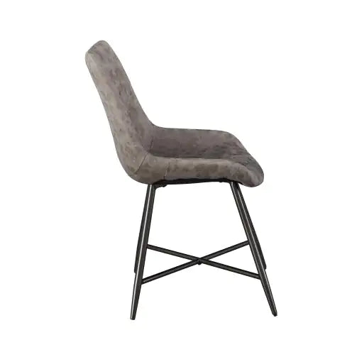 Ramona Brown Iron Side Chair - Pair