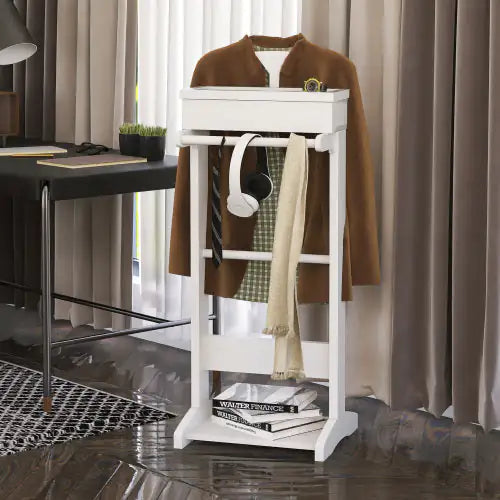 White Portable Garment Rack