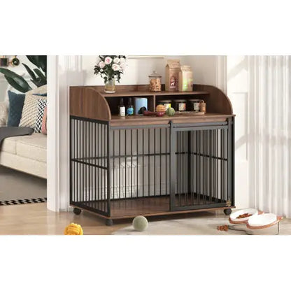GO 44" Heavy-Duty Large Dog Crate Furniture