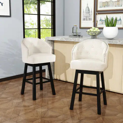 OGDEN KD Swivel Bar Stool (Set of 2)