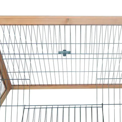PawHut 46" x 24" Wooden A-Frame Outdoor Rabbit Cage