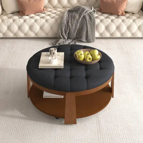 Round Footstool Coffee Table