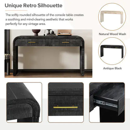 Mesa consola con silueta vintage única de TREXM
