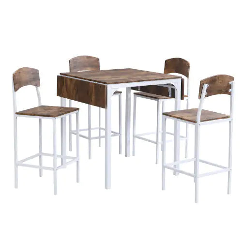 TOPMAX Set da pranzo rustico da 5 pezzi