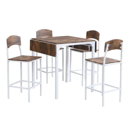 TOPMAX Set da pranzo rustico da 5 pezzi