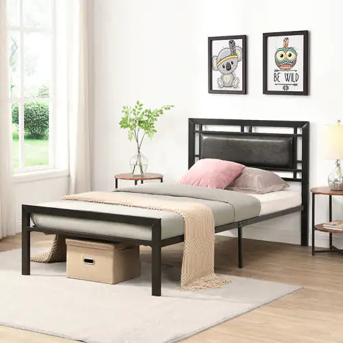 Sleek Twin Metal Bed Frame