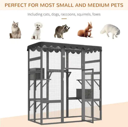Big Catio Outdoor Cat House