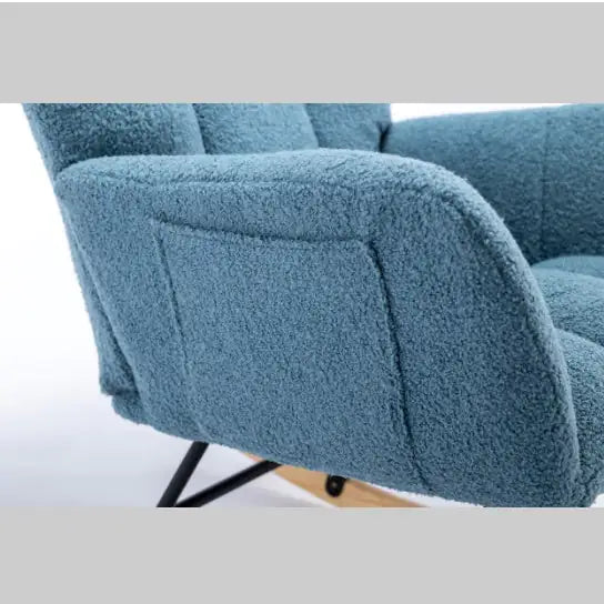 Comfort Teddy Wingback Rocker with Storage Pockets