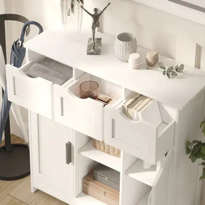 Modern White Storage Cabinet