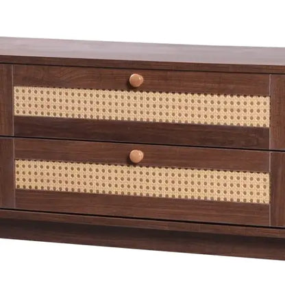 Rattan TV Stand For TVs Up To 75''