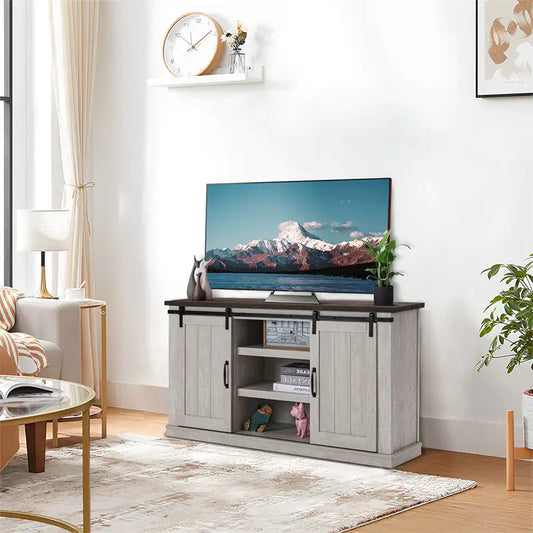 Mueble de TV de madera para sala de estar de estilo vintage