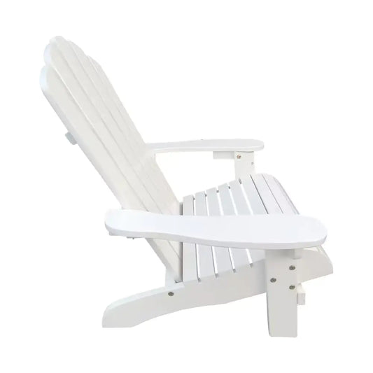 Kids' White Wood Adirondack Chair