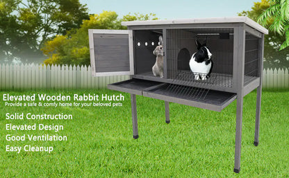 48" Wooden Rabbit Cage