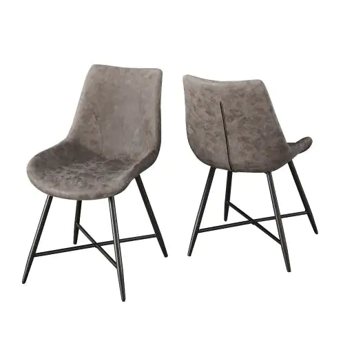 Ramona Brown Iron Side Chair - Pair