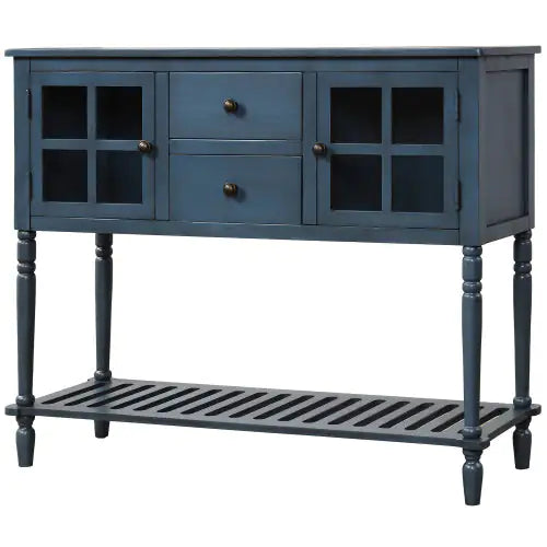 Navy Blue Farmhouse Sideboard