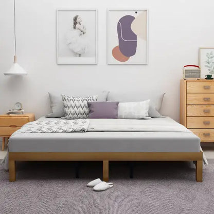 Queen Size Wood Platform Bed Frame