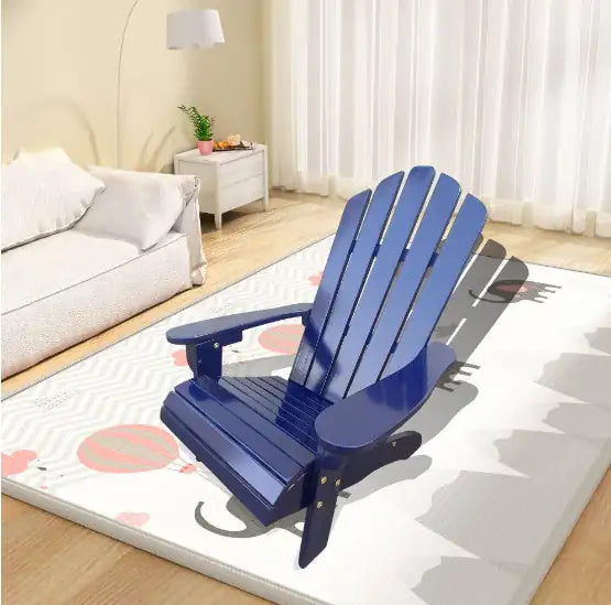 Kids' White Wood Adirondack Chair