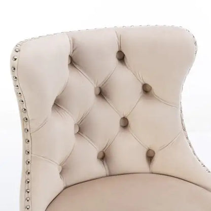 Swivel Velvet Barstools Adjusatble Seat - Set Of 2