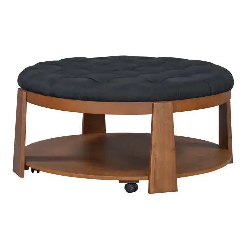 Round Footstool Coffee Table