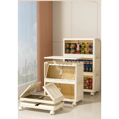 Side Wide Folding Storage Cabinet