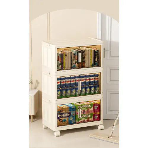 Side Wide Folding Storage Cabinet