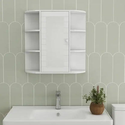 Wall-Mounted Bathroom Medicine Cabinet with Mirror