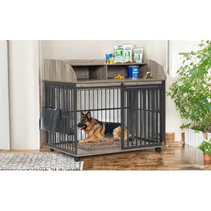 GO 44" Heavy-Duty Dog Cage Furniture