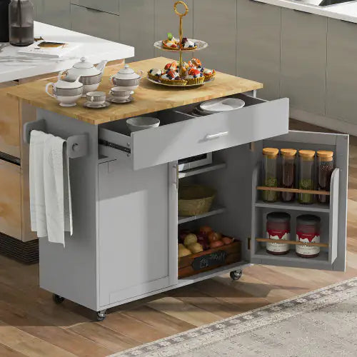 Rolling Kitchen Island With Storage Space