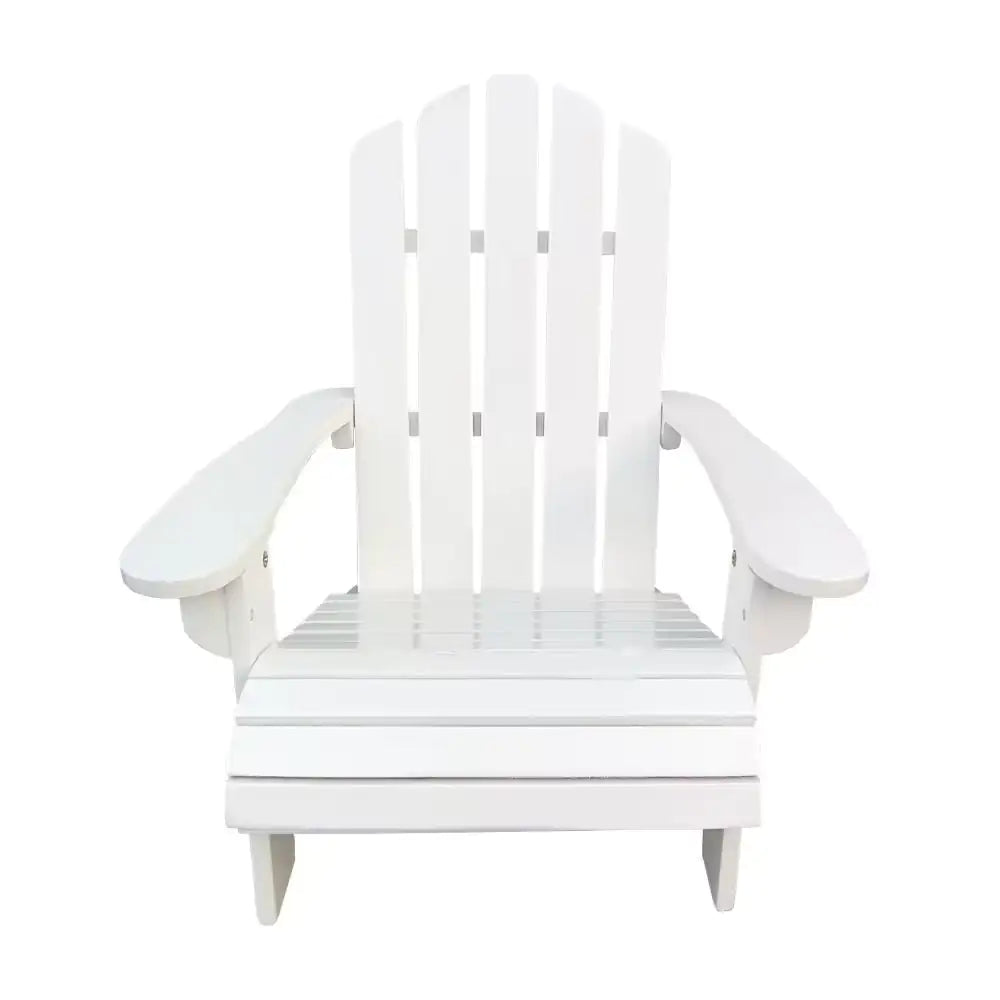 Kids' White Wood Adirondack Chair