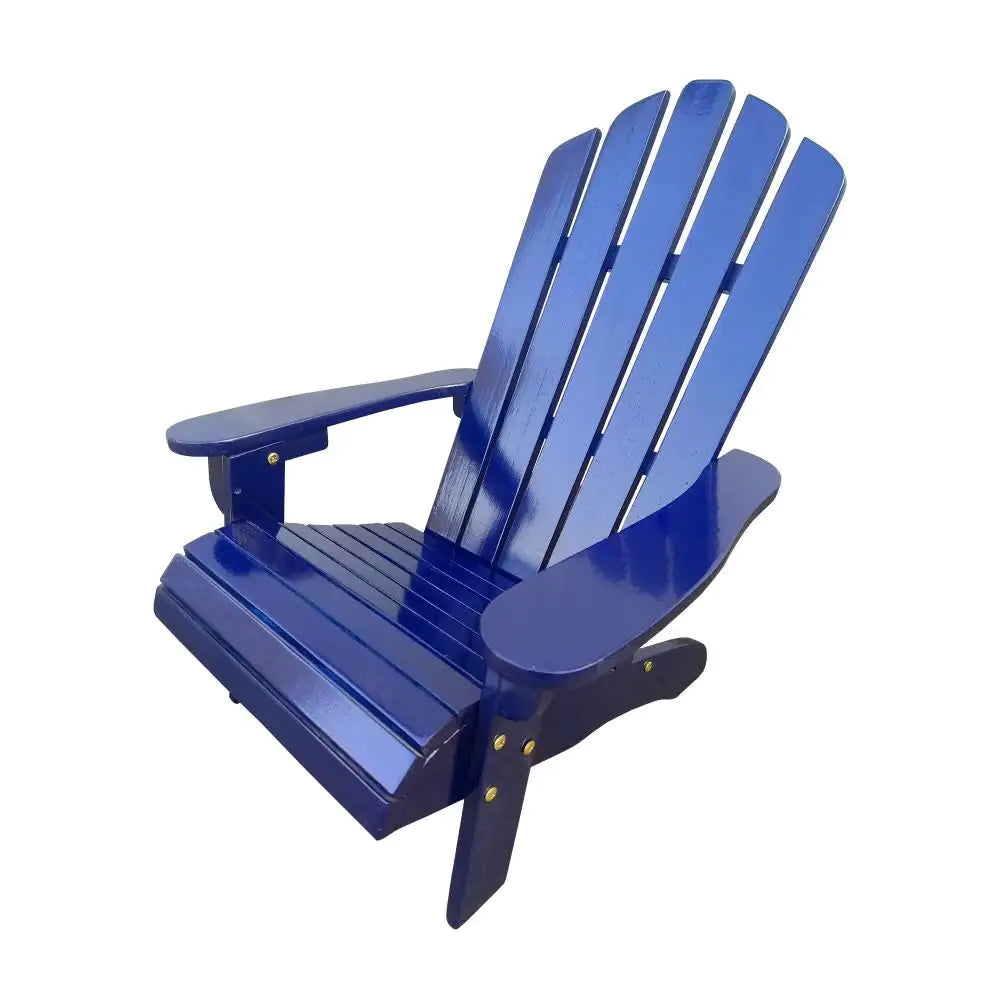 Blue Wooden Kid's Adirondack Chair