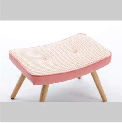 Wooden Stepping Stool with Non-Slip Cushion